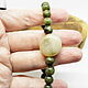 Order Bracelet made of serpentine and jade River pellet. Selberiya shop. Livemaster. . Bead bracelet Фото №3