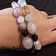 Multi-row quartz bracelet 'Fairy'. Bead bracelet. Kati Jewelery. Online shopping on My Livemaster.  Фото №2