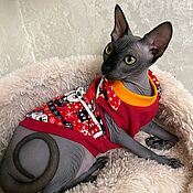 Зоотовары handmade. Livemaster - original item Clothing for cats T-shirt 
