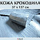 Crocodile grey Leather IN STOCK, Leather, Krasnodar,  Фото №1