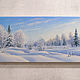 Painting 'Winter' 20x50 cm. Pictures. Zhaldak Eduard paintings. Online shopping on My Livemaster.  Фото №2