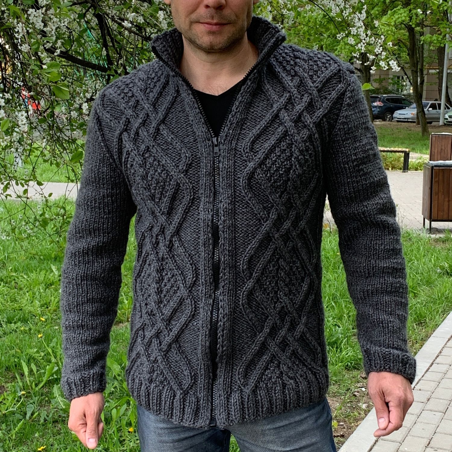 Кардиган мужской в интернет-магазине Ярмарка Мастеров по цене 7300 ...