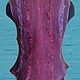 Felted silk waistcoat with sheep's curls Burgundy wine. Vests. FansFelt. Online shopping on My Livemaster.  Фото №2