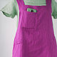 Lingonberry apron-sundress in the style of hugge. Aprons. etnoart. My Livemaster. Фото №4