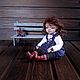 boudoir doll: Papier-mache doll Mobile doll 24 cm. Boudoir doll. Olga Shepeleva Dolls. My Livemaster. Фото №5