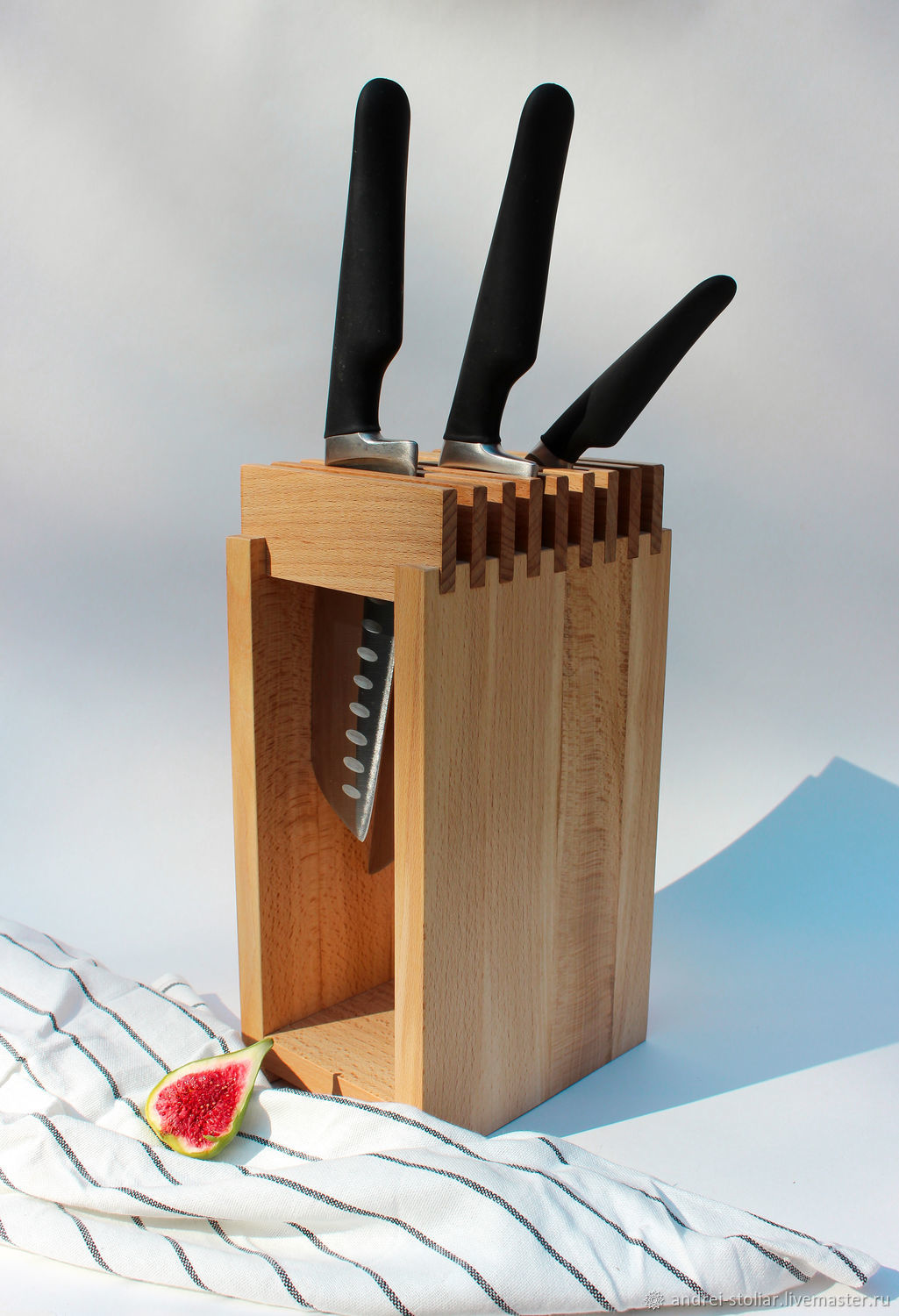 Деревянная подставка для ножей купить в интернет-магазине Ярмарка ...