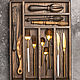 Dark oak cutlery tray. Utensils. Foxwoodrus. Online shopping on My Livemaster.  Фото №2