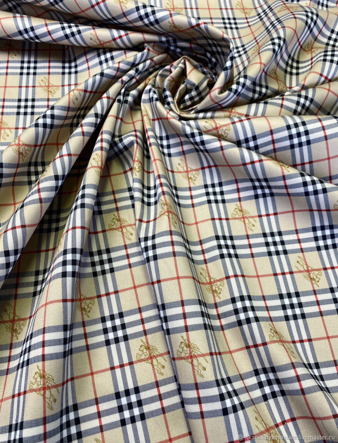 Italian fabric, Burberry cotton, Fabric, Moscow,  Фото №1