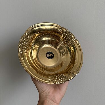 Винтаж ручной работы. Ярмарка Мастеров - ручная работа Винтаж: Латунное блюдо. Handmade.