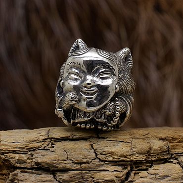 Украшения ручной работы. Ярмарка Мастеров - ручная работа Бусина Кицунэ. Handmade.