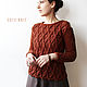 Women's knitted jumper Cinnamon. Jumpers. CUTE-KNIT by Nata Onipchenko. My Livemaster. Фото №5