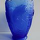 Rare Vase J.Inwald Barolac Fish Czechoslovakia Glass 1930s ART DECO, Vintage vases, Prague,  Фото №1
