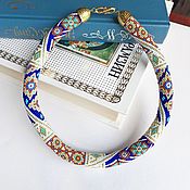 Украшения handmade. Livemaster - original item Necklace-harness made of Japanese beads Moroccan mosaic. Handmade.