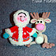 Juguetes: Chica del Norte y Ciervos. Stuffed Toys. Nina Rogacheva 'North toy'. Ярмарка Мастеров.  Фото №6