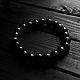 Order Bracelet of black agate 'Eclipse' 10 mm. merlin-hat (Merlin-hat). Livemaster. . Bead bracelet Фото №3