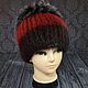 Fur hat made of mink fur.( Premium). Caps. kupimeh. Online shopping on My Livemaster.  Фото №2