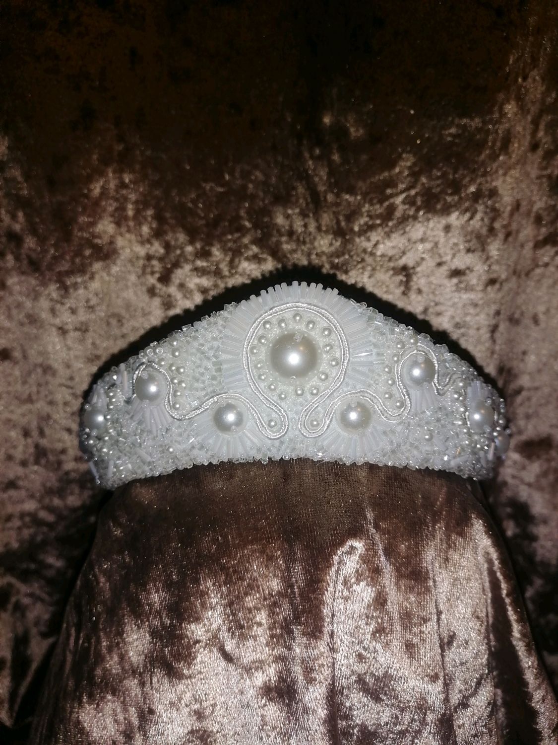 Свадебный кокошник в интернет-магазине на Ярмарке Мастеров | Украшения ...