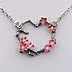 Sakura pendant in the heart. Pendants. nounjewelry. Online shopping on My Livemaster.  Фото №2