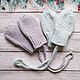 Knitted baby mittens for newborns, Childrens mittens, Stupino,  Фото №1