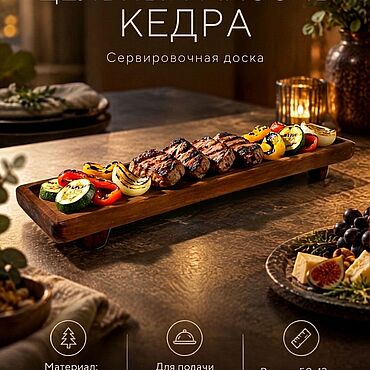 Посуда ручной работы. Ярмарка Мастеров - ручная работа Доска деревянная для подачи сервировочная RD220. Handmade.