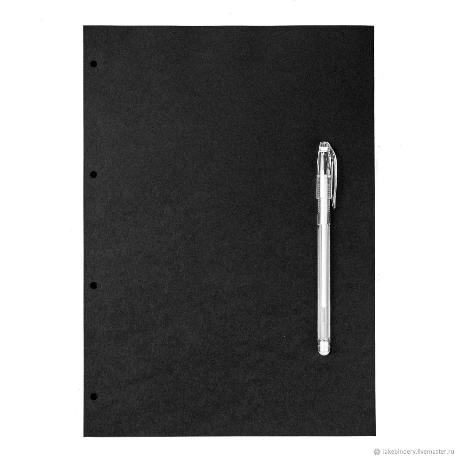 Блок А4 скетчбук с чёрными листами для блокнота на кольцах, Скетчбуки, Москва,  Фото №1