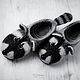 Children's felted Raccoon slippers. Slippers. MURDASOVA OLGA Author's felt. Online shopping on My Livemaster.  Фото №2