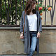  women's grey long cardigan. Cardigans. CUTE-KNIT by Nata Onipchenko. My Livemaster. Фото №6