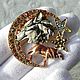 Order Brooch-pendant Wolves,Kirks Folly,USA,pendant,stylish decoration,gift. Rarities. Livemaster. . Vintage brooches Фото №3