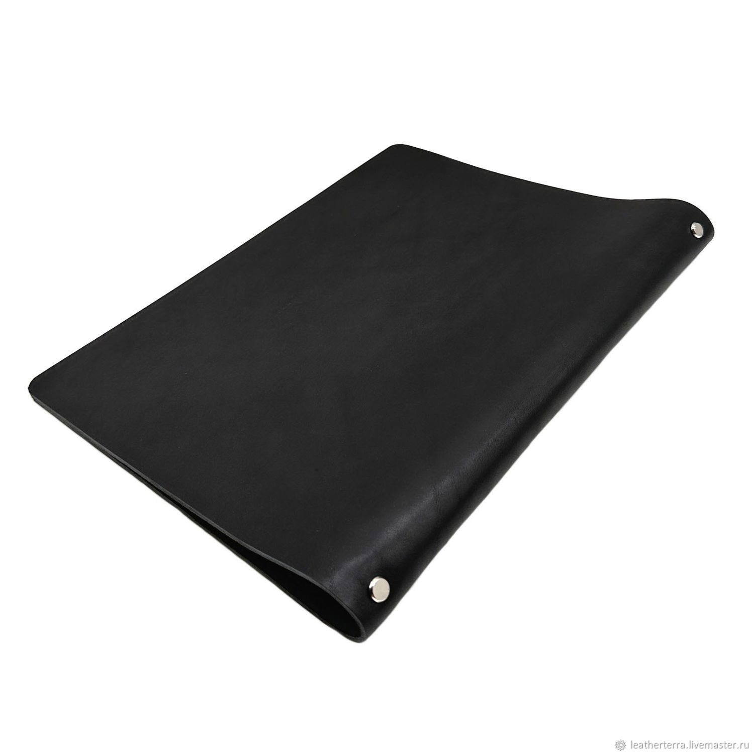 Кожаная папка на кольцах, формат А4. Черная купить в интернет-магазине ...