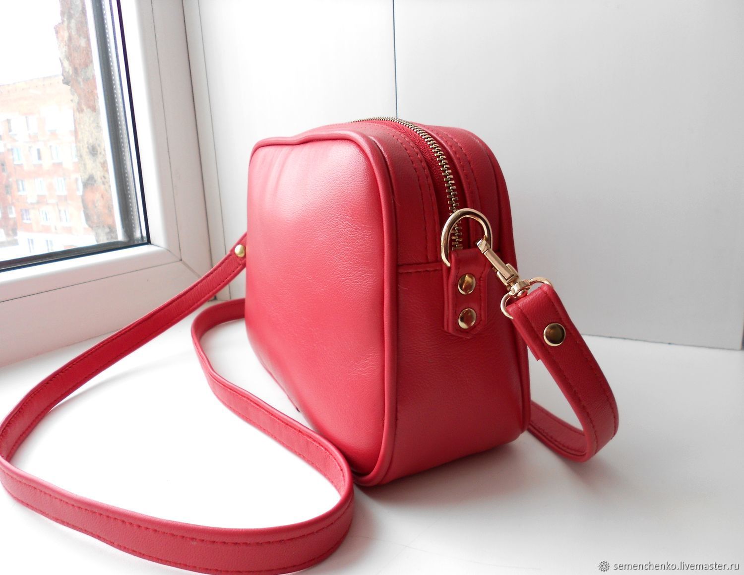 Сумка кросс-боди "Каролина", коралловая – заказать на Ярмарке Мастеров ...