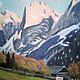 Картина маслом" Домик в Альпах"  50 на 60 см. Картины. Olga Bordunova. Ярмарка Мастеров.  Фото №4