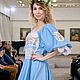 Нарядное платье из хлопка с винтажной вышивкой "Маркиза". Платья. АВТОРСКАЯ ОДЕЖДА и ТЕКСТИЛЬ -Евгении Рябцевой / 'ГНЁЗДЫШКО' (evgenialinen). Ярмарка Мастеров.  Фото №4