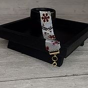 Украшения handmade. Livemaster - original item Bracelet braided: Beaded bracelet.. Handmade.