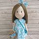 Кукла ручной работы. Кукла с медвежонком. Тыквоголовка. Vera's dolls. Ярмарка Мастеров.  Фото №4