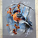 Order Winter bullfinch. Original. Pastel. Valeria Akulova ART. Livemaster. . Pictures Фото №3
