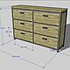 Комод с ящиками в стиле лофт, массив дуба. Комоды. EasyLOFT - мебель лофт по вашим размерам. Ярмарка Мастеров.  Фото №5