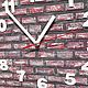 Wall Clock for Home and Office Brick Wall Clock with Texture. Watch. Clocks for Home (Julia). My Livemaster. Фото №5