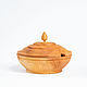 Order Wooden cedar sugar bowl for honey, salt, spices K51. ART OF SIBERIA. Livemaster. . Sugar Bowls Фото №3