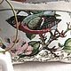 Decorative tapestry pillowcase 'Bird' small. Pillowcases. Knitted cozy. Online shopping on My Livemaster.  Фото №2