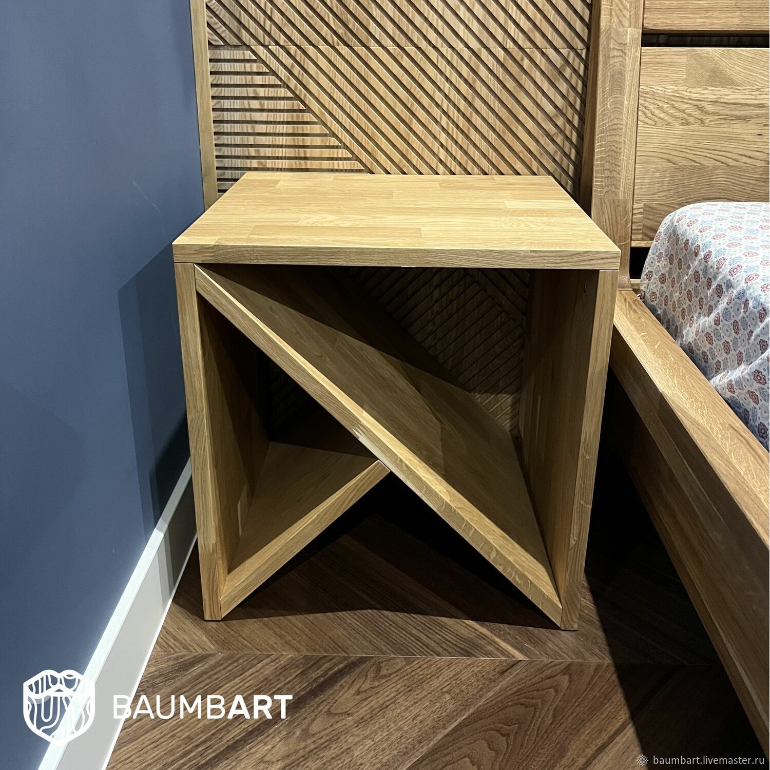 Тумбы: ТУМБА ПРИКРОВАТНАЯ ИЗ МАССИВА ДУБА в интернет-магазине Ярмарка ...