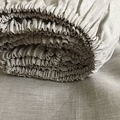 Для дома и интерьера handmade. Livemaster - original item Linen sheet with elastic band 