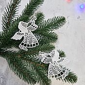Сувениры и подарки handmade. Livemaster - original item Angels. Set of 2 Christmas angels. Lace. Handmade.