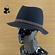 Elegant ladies felt hat Fedora. Color grey. Hats1. Mishan (mishan). My Livemaster. Фото №6