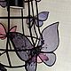 Подвесной светильник "Сиреневые и розовые Бабочки". Потолочные и подвесные светильники. VitrajDesign. Ярмарка Мастеров.  Фото №4