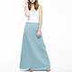 Basic A-line skirt made of 100% linen. Skirts. etnoart (etnoart). Online shopping on My Livemaster.  Фото №2