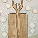 'Straight large with Horns' board, color 'walnut', Cutting Boards, Moscow,  Фото №1