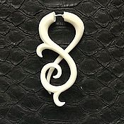 Украшения handmade. Livemaster - original item Single earring: Single earring: Curl 