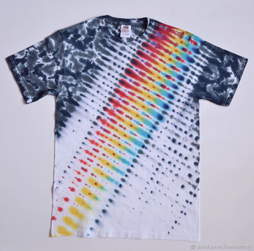 Футболка ДЕНЬ И НОЧЬ х/б тайдай купить на Ярмарке