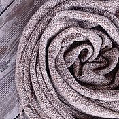 Шарфы: Зимний шарф палантин тканый шерстяной меринос