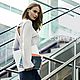 Винтаж: Блузка в стиле color block 44-46. Блузки винтажные. Koko: second brand. Ярмарка Мастеров.  Фото №10